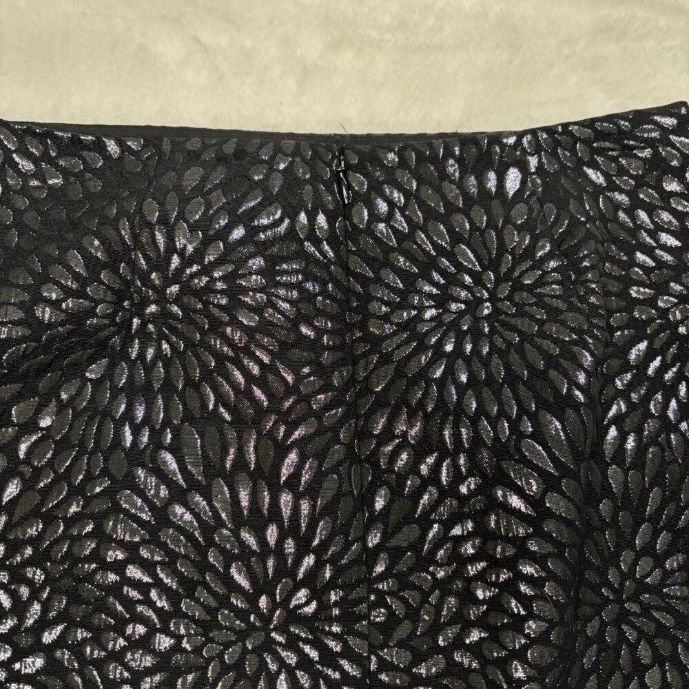 LOFT Skirt 2P Black Metallic 2‎ Petite Women's - Picture 6 of 12